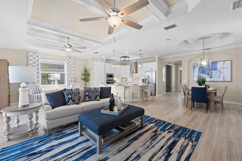 Victoria Open Living area interior Lennar Homes