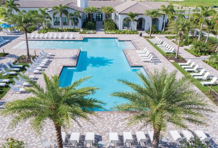 Clubhouse Pool at CC Homes Club at Maple Ridge in Ave Maria