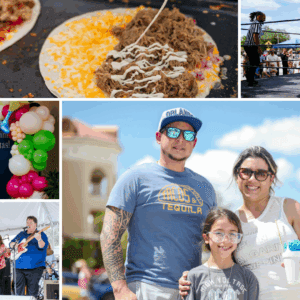 2026 Margarita & Taco Festival event collage with event logo