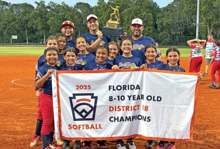 Ave Maria’s Little League All-Stars Make History: Group Photo of 8-10 All Star Softball Team