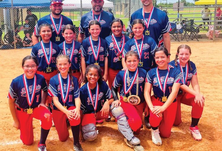 Ave Maria’s Little League All-Stars Make History: Group Photo of 8-10 All Star Softball Team