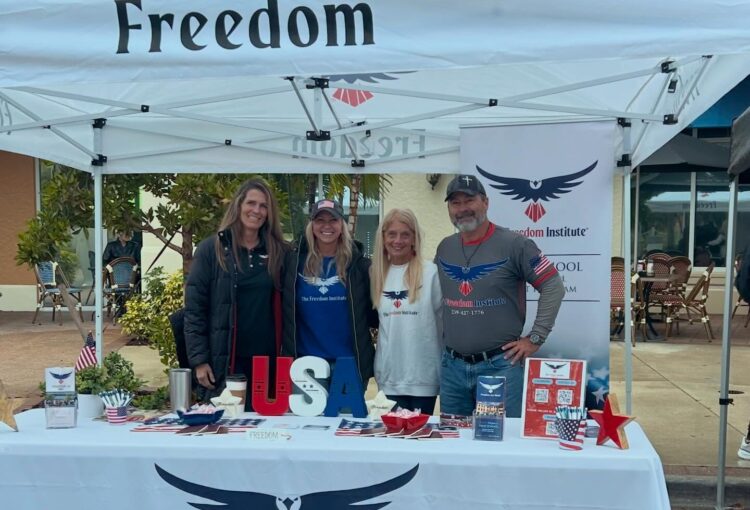 Freedom Institute of Collier County tabling in Ave Maria Town Center